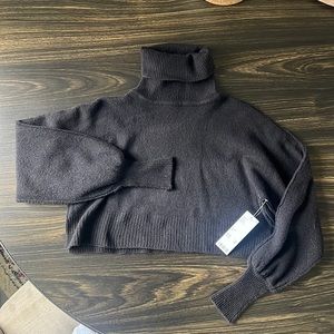 Cropped Turtleneck Sweater